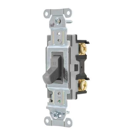 Bryant Wall Switch, 20A, Gray, Toggle, 120/277VAC CSB120BGRY
