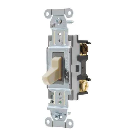 Bryant Wall Switch, 20A, Ivory, Toggle, 1 to 2 HP BRYCSB320BI
