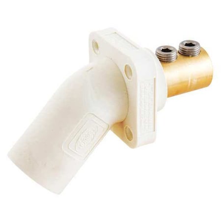 Hubbell Wiring Device-Kellems Angled Receptacle, Male, Double Set Screw HBLMRAW