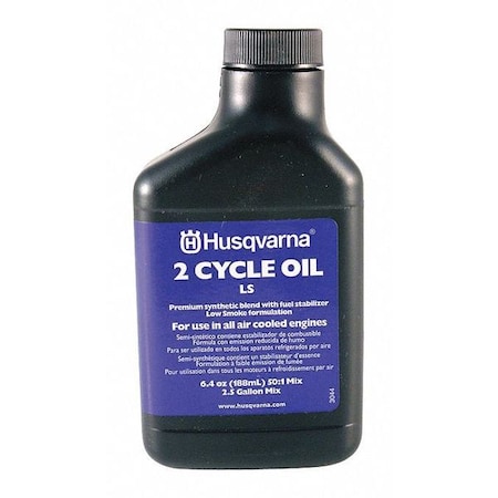 Husqvarna Motor Oil, Petroleum, 6.4 Oz., Amber HUS 610000136
