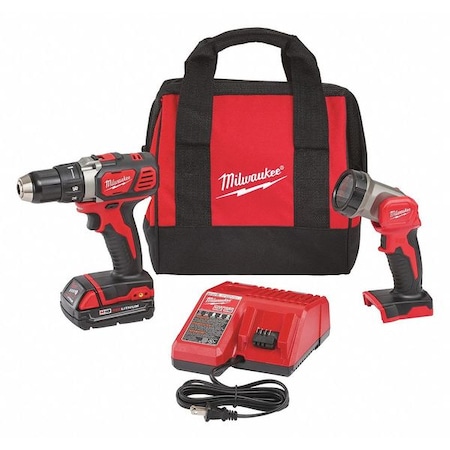 Milwaukee Tool Cordless Combination Kit, 2 Tools, 18.0V 2606-21L