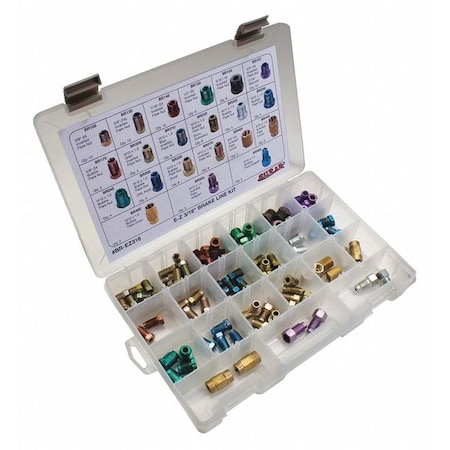 Sur&R Brake Line Fitting, Assortment, 3/16" Tube BR316