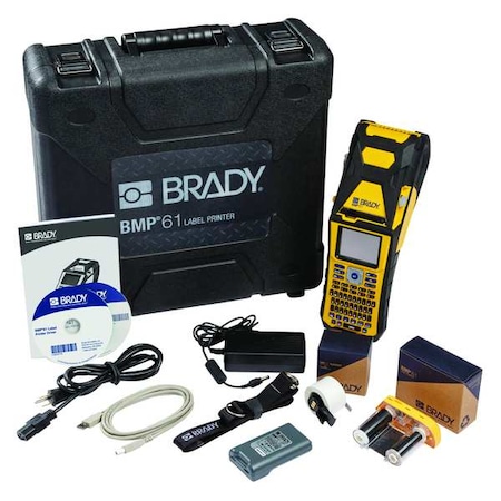 Brady Portable Label Printer, BMP61 Series, Single Color Capability BMP61