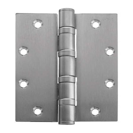 Best Electrified Hinge, Steel, Full Mortise Mounting, 1 3/4 in Leaf W x 4 1/2 in Leaf H, Satin Chrome 61570