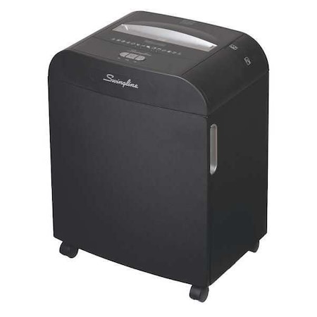Swingline Gbc Paper Shredder, 15 fpm, Black/Silver 1770070D