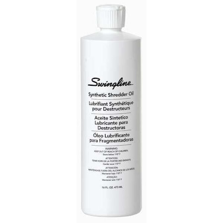 Swingline Gbc 16 oz Bottle, Shredder Oil, Not Specified ISO Viscosity, Not Specified SAE 1760049A