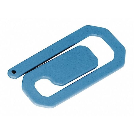 Detectamet Detectable Paper Clip, L Size, Blue, PK30 210-S243-P01