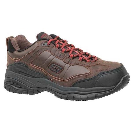 Skechers Work Shoes, 7, D, Brown, Composite, PR 77059 -CDB 7