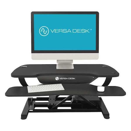 Versa Products Electric Adjustable Table Electric Sit-Stand Desk, 24 in D X 36 in W X VDPP-3624-BB