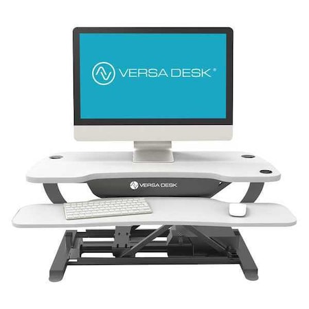 Versa Products 36" W, Up to 20" H, Wood Top, Gloss White VT7643624-01-05