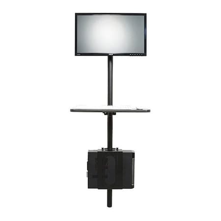 Versa Products Adjustable Computer Station, use with Monitors, CPUs, Keybord Trays VT3080000-00-01