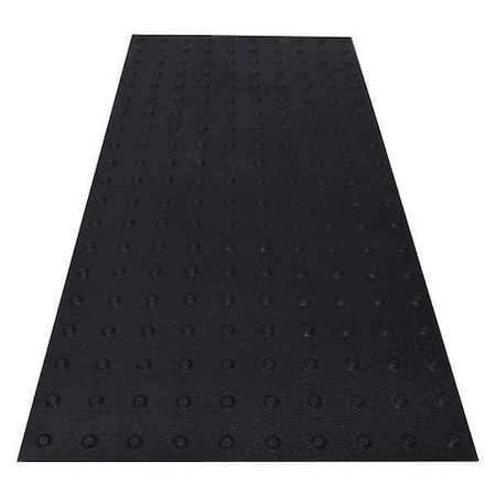 Safetysteptd ADA Warning Pad Flexible Cement Black, 2 ft W x 4 ft L, 1 in Thick SSTDRU2X423502