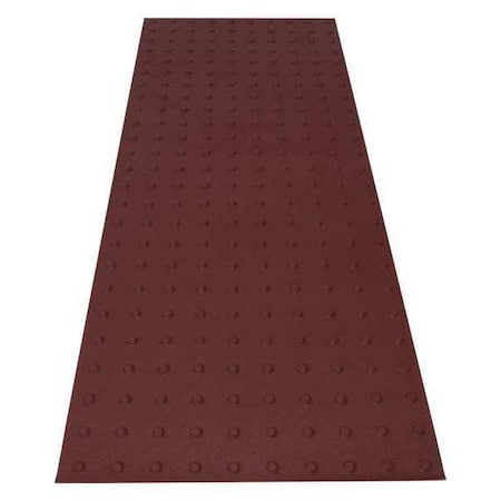 Safetysteptd ADA Warning Pad Flexible Cement Red, 2 ft W x 5 ft L, 1 in Thick SSTDRU2X523503