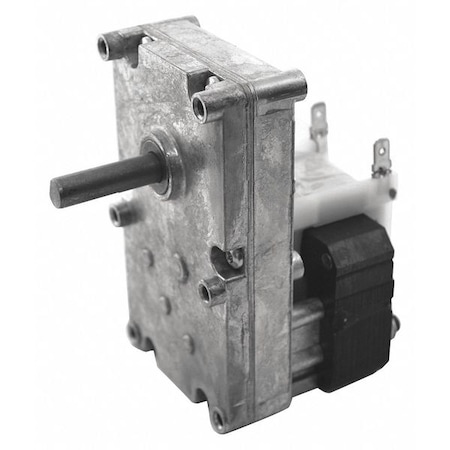 Dayton AC Gearmotor, 75 in-lb Max. Torque, 4 RPM Nameplate RPM, 115V AC Voltage, 1 Phase 52JE07