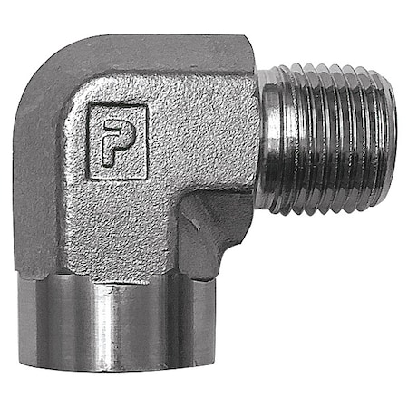 Parker Hydraulic Hose Adapter, 1" L, 5000 psi 1/4 CD-SS