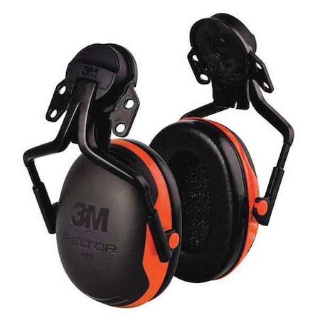 3M Hard Hat Mounted Ear Muffs, 21 dB, Peltor X1, Orange X1P5E