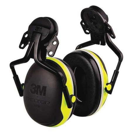 3M Peltor X4 Hard Hat Mounted Ear Muffs, 25 dB NRR, Passive, Electrically Insulated, Orange X4P5E