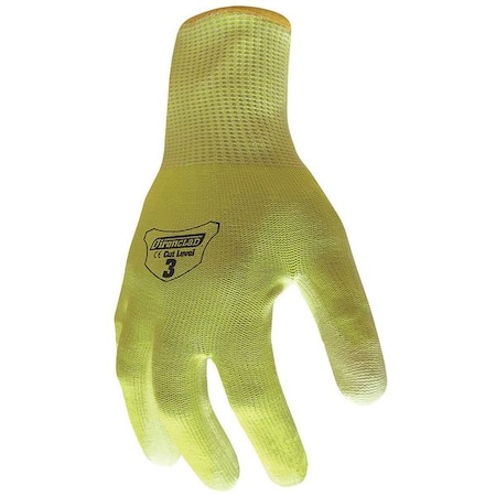 Ironclad Performance Wear Hi-Vis Cut Resistant Coated Gloves, , Polyurethane , Flat , XL 1 PR G-IKC3HSY-05-XL