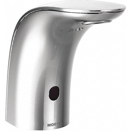 Moen Electronic Sensor Single Hole Mount, 1 Hole Mid Arc Bathroom Faucet, Chrome 8553