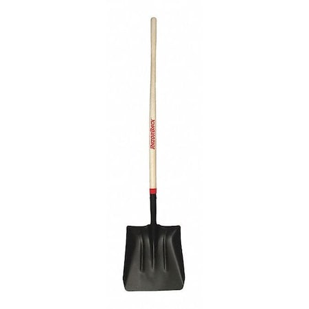 Razor-Back No. 2 14 ga Scoop Shovel, Steel Blade, 48 in L, Wood Handle 54246GR