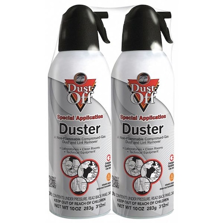 Dust-Off Aerosol Duster, 10 oz., PK2 DPNXL2