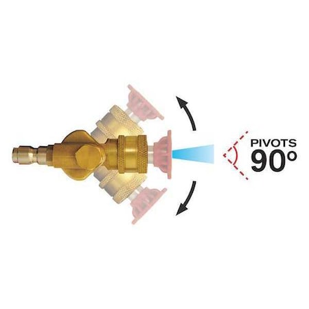 A.R. Blue Clean Connect Coupler, 4000 psi Max. Pressure AL-QC1/4PIVOT