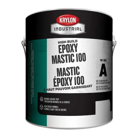 Krylon Industrial Paint, Epoxy Resin, Wht, Semi-Gloss Finish K000S3731-16