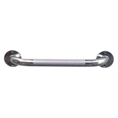 Dmi Knurled Grab Bar, 16" L, Steel, Chrome plated 521-1530-0616