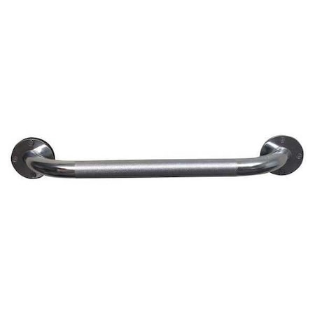 Dmi Knurled Grab Bar, 18" L, Steel, Chrome plated 521-1530-0618