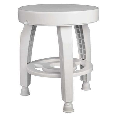 Healthsmart Adjustable Bath Seat, 16" L, Plastic, Textured 522-9810-1900