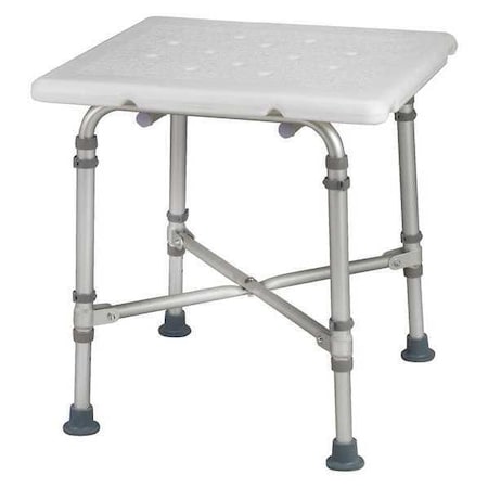 Healthsmart Smooth Tub and Shower Seat, 21" L, Aluminum, Plastic, Textured 524-1814-1999