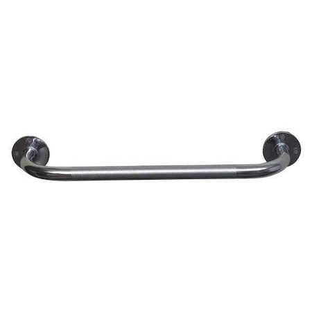 Healthsmart Knurled Grab Bar, 18" L, Steel, Chrome plated 521-1570-0618