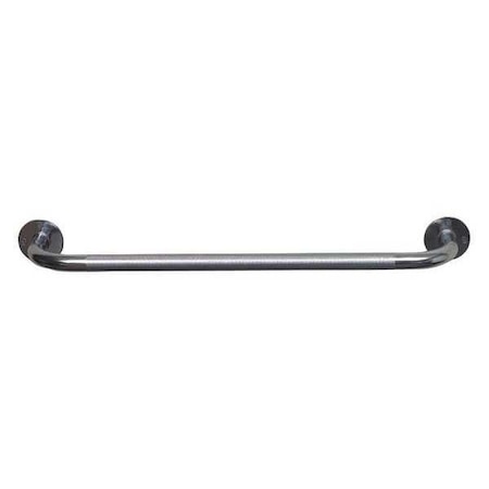 Healthsmart Knurled Grab Bar, 24" L, Steel, Chrome plated 521-1570-0624