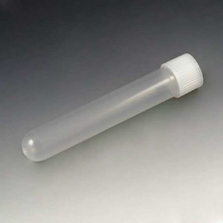 Globe Scientific Test Tube with Cap, 12mL, 100mmL, PP, PK1000 6180
