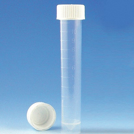 Globe Scientific Transport Tube, 10mL, 92mm L, PP, PK1000 6102
