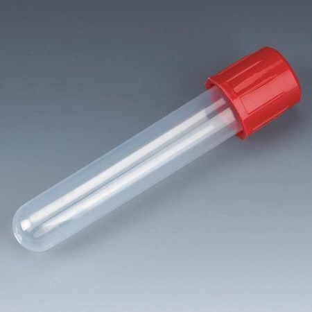 Globe Scientific Test Tube with Cap, 5mL, 75mm L, PP, PK1000 6148R