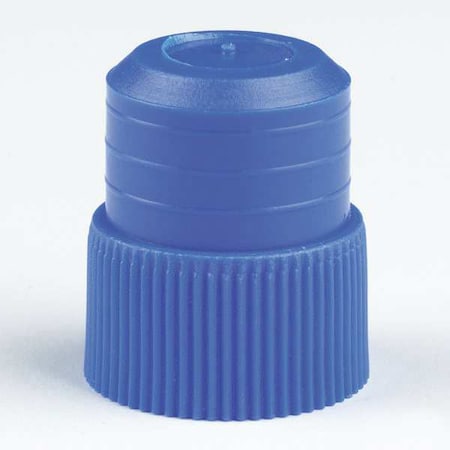 Globe Scientific Plug Cap, Blue, Polyethylene, PK1000 116142B