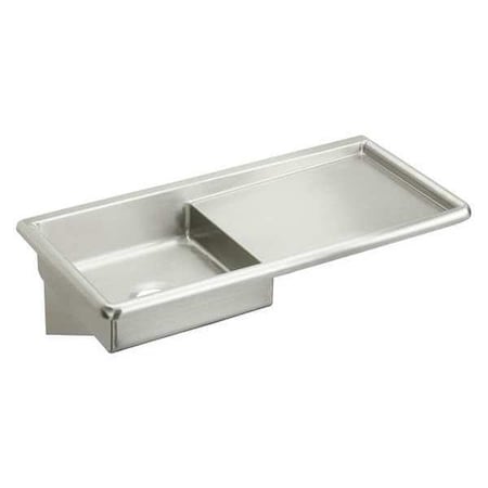 Elkay Utility Sink 17 in x 17 in, 1, 0, Wall, Stainless Steel ESS4220R