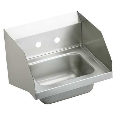 Elkay Wall Mount, 2 Hole, Not Applicable, Silver, Hand Wash Sink CHS1716LRS2