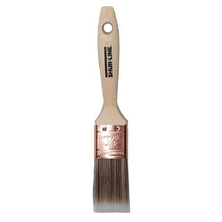 Shur-Line 1-1/2" Flat Sash Soft, Nylon/Polyester Bristle, Paint Brush, Wood Handle 70001FV15