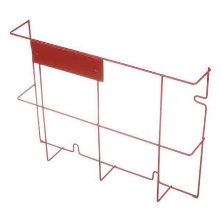Marlin Steel Wire Products Rectangular Storage Basket, 1-3/8 in Opening Mesh Size, Steel, Red 01431011-05