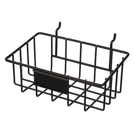 Marlin Steel Wire Products Rectangular Storage Basket, Steel, Black 920-01