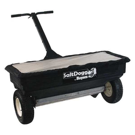 Buyers Products 2.5 cu ft Drop Walk Behind Spreader For Bagged Salt & Ice Melt, Up to 25 ft Spread WB400