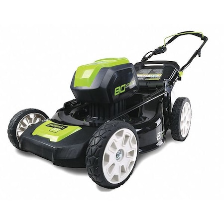 Greenworks Walk Behind Mower, Run Time 60 min, 80V GLM801601