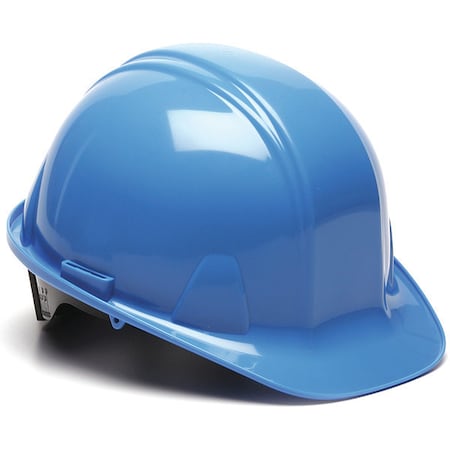 Condor Front Brim Hard Hat, SL Series, Polyethylene, Type 1, Class E, Ratchet, Side Slots, Light Blue 52LD03