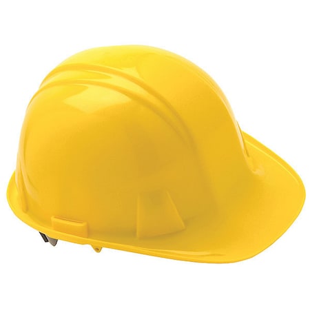 Condor Hard Hat, SL, Polyethylene, 4 Point Pinlock, Type 1, Class E, Yellow 52LC86