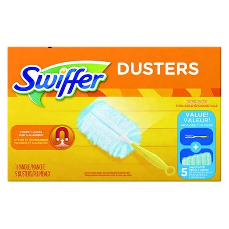 Swiffer Duster Starter Kit, Nonwoven Head, PK6 11804
