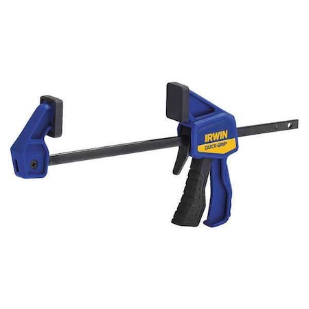 Irwin 4-1/2" Bar Clamp, High Impact Plastic Resin Handle and 1 3/16 in Throat Depth 1964746