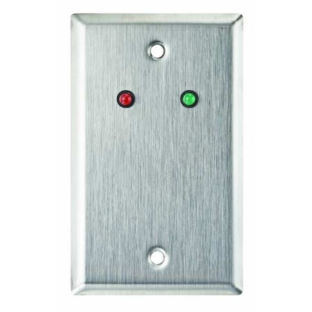 Wall Plate,Single Gang,Stainless Steel -  ALARM CONTROLS, RP-09L
