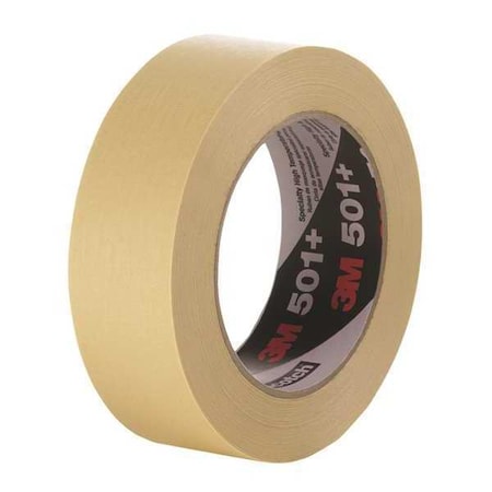 3M Painter's Tape, 18 mm W x 55 m L, 7.3 mil Thick, Tan, Rubber Adhesive, 48 PK 501+